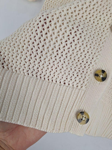 M&S Collection Chalk Crochet Light Cardigan Size XS by SwapUp-Online Second Hand Store-Online Thrift Store