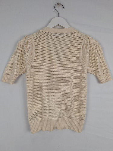 M&S Collection Chalk Crochet Light Cardigan Size XS by SwapUp-Online Second Hand Store-Online Thrift Store