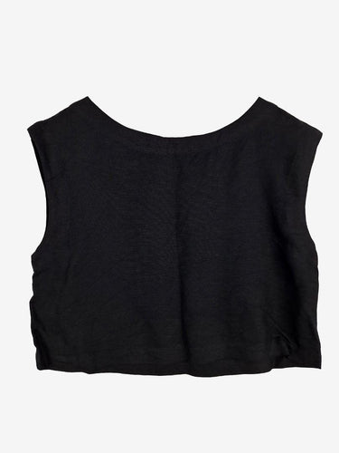 Oxford Boxy Cropped Linen Blend Top Size 8 by SwapUp-Online Second Hand Store-Online Thrift Store