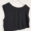 Oxford Boxy Cropped Linen Blend Top Size 8 by SwapUp-Online Second Hand Store-Online Thrift Store