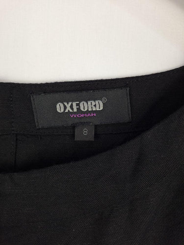 Oxford Boxy Cropped Linen Blend Top Size 8 by SwapUp-Online Second Hand Store-Online Thrift Store