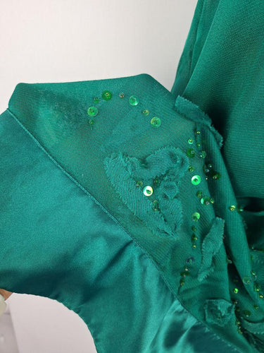 7 Deadly Sins Emerald Embellished Silk Party Mini Dress Size 8 by SwapUp-Online Second Hand Store-Online Thrift Store