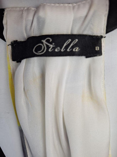 Stella Watercolour Pleated Halter Neck Midi Dress Size 8 by SwapUp-Online Second Hand Store-Online Thrift Store