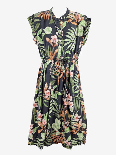 Trenery Effortless Floral Drawstring Midi Dress Size 10 by SwapUp-Online Second Hand Store-Online Thrift Store