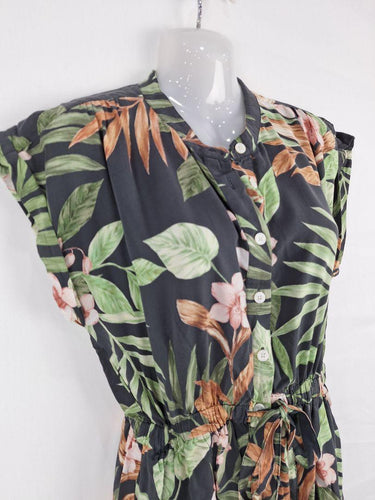 Trenery Effortless Floral Drawstring Midi Dress Size 10 by SwapUp-Online Second Hand Store-Online Thrift Store