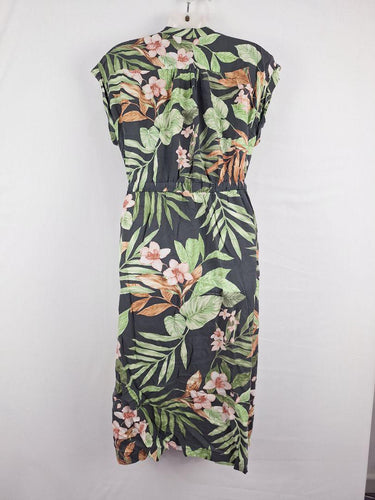 Trenery Effortless Floral Drawstring Midi Dress Size 10 by SwapUp-Online Second Hand Store-Online Thrift Store