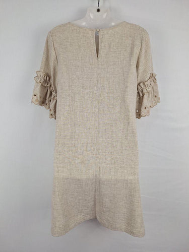 Seed Natural Broderie Frilled Shift Mini Dress Size 10 by SwapUp-Online Second Hand Store-Online Thrift Store