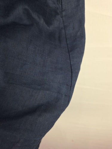 Eb&Ive Navy Folded Linen Casual Midi Dress Size XS by SwapUp-Online Second Hand Store-Online Thrift Store