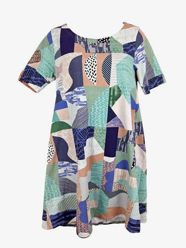 Karlacola Patchwork Jersey Shift Mini Dress Size XS by SwapUp-Online Second Hand Store-Online Thrift Store