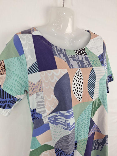 Karlacola Patchwork Jersey Shift Mini Dress Size XS by SwapUp-Online Second Hand Store-Online Thrift Store