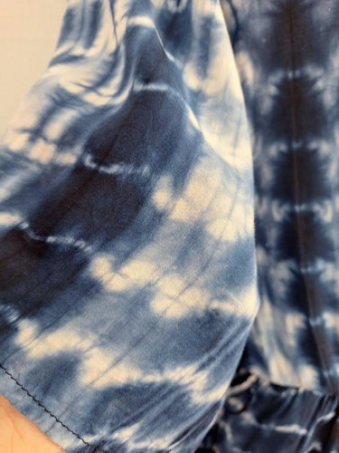 Decjuba Navy Tie Dye Cross Bodice Playsuit Size 10 by SwapUp-Online Second Hand Store-Online Thrift Store