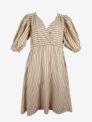Frank & Dollys Elegant Striped Day Out Midi Dress Size XL by SwapUp-Online Second Hand Store-Online Thrift Store