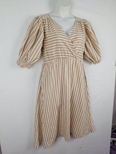 Frank & Dollys Elegant Striped Day Out Midi Dress Size XL by SwapUp-Online Second Hand Store-Online Thrift Store