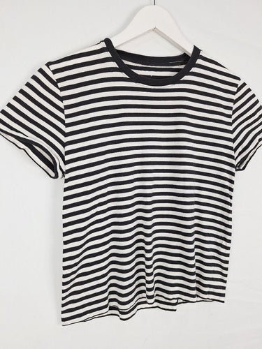 Everlane Striped Casual Crew Neck T-shirt Size M by SwapUp-Online Second Hand Store-Online Thrift Store