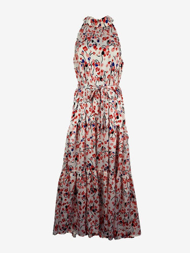 St. Frock Poppy Belted Halter Neck Maxi Dress Size 10 by SwapUp-Online Second Hand Store-Online Thrift Store