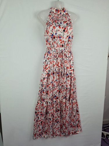 St. Frock Poppy Belted Halter Neck Maxi Dress Size 10 by SwapUp-Online Second Hand Store-Online Thrift Store