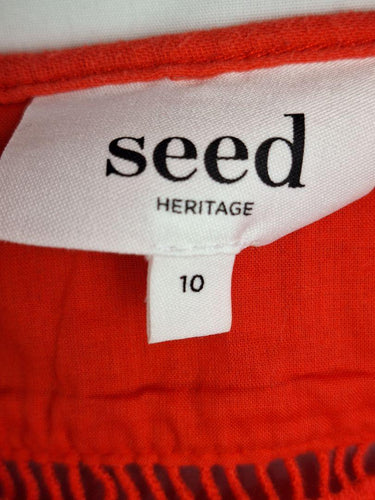 Seed Watermelon By The Pool Waffle Mini Dress Size 10 by SwapUp-Online Second Hand Store-Online Thrift Store