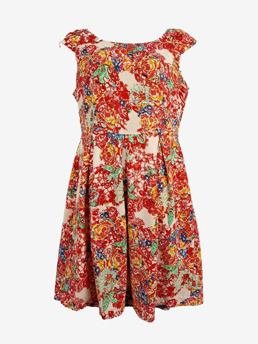 Gitane On Style Pixilated Rose Work Midi Dress Size 14 by SwapUp-Online Second Hand Store-Online Thrift Store