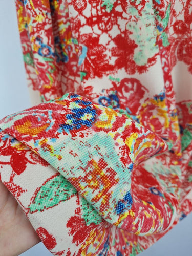 Gitane On Style Pixilated Rose Work Midi Dress Size 14 by SwapUp-Online Second Hand Store-Online Thrift Store