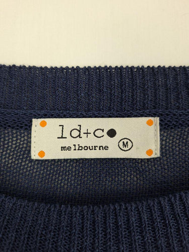 ld+co Contrast Cotton Blend Semi Sheer Jumper Size M by SwapUp-Online Second Hand Store-Online Thrift Store