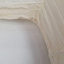 Morrison Cream Victorian Lace Trimmed Silk Maxi Dress Size S by SwapUp-Online Second Hand Store-Online Thrift Store