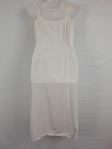 Morrison Cream Victorian Lace Trimmed Silk Maxi Dress Size S by SwapUp-Online Second Hand Store-Online Thrift Store