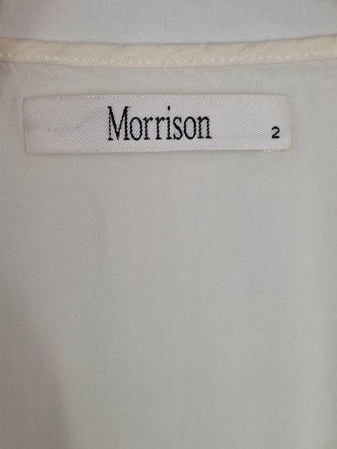 Morrison Cream Victorian Lace Trimmed Silk Maxi Dress Size S by SwapUp-Online Second Hand Store-Online Thrift Store