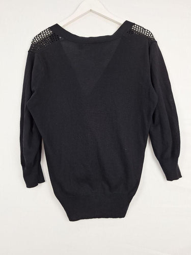 Country Road Light Mesh Fronted Staple Cardigan Size L by SwapUp-Online Second Hand Store-Online Thrift Store