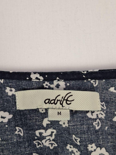 Adrift Pretty Navy Adjustable Waist Ruffled Midi Dress Size M by SwapUp-Online Second Hand Store-Online Thrift Store