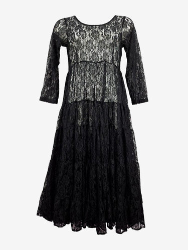 Poetry By Kasey & Renee Voluminous Sheer Lacey Evening Maxi Dress Size M by SwapUp-Online Second Hand Store-Online Thrift Store