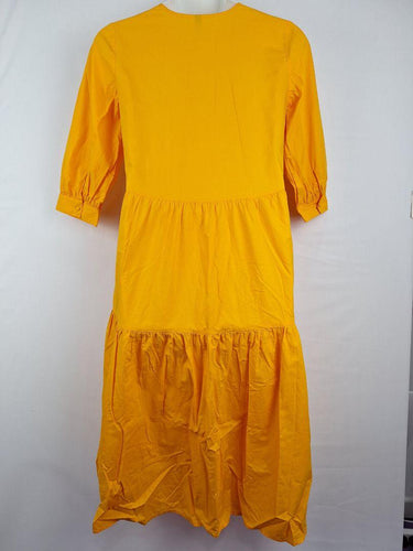 Y.A.S Melon Tiered Day Out Midi Dress Size M by SwapUp-Online Second Hand Store-Online Thrift Store