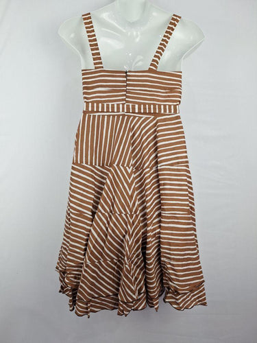 Marimekko Chocolate A-Line Sundress Midi Dress Size 10 by SwapUp-Online Second Hand Store-Online Thrift Store