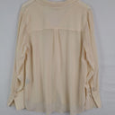 Timeless Cream Covered Button Silk Shirt Shirt Size 20 by SwapUp-Online Second Hand Store-Online Thrift Store