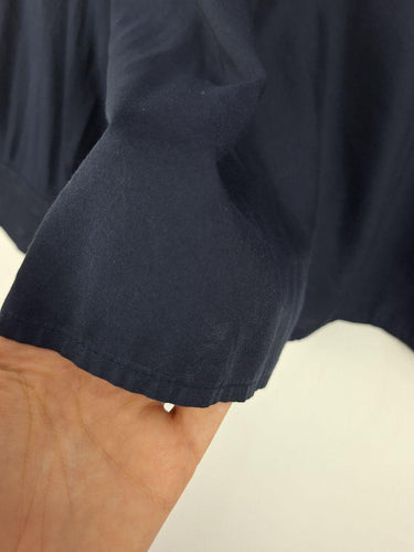 Boden Stylish Tied Neck Navy Blouse Size 20 by SwapUp-Online Second Hand Store-Online Thrift Store