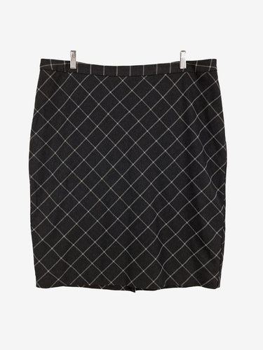 Sportscraft Checked Suiting Pencil Midi Skirt Size 18 by SwapUp-Online Second Hand Store-Online Thrift Store