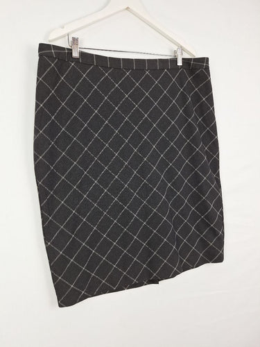 Sportscraft Checked Suiting Pencil Midi Skirt Size 18 by SwapUp-Online Second Hand Store-Online Thrift Store