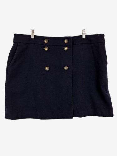 Boden Sophisticated Wool Double Button Mini Skirt Size 22 by SwapUp-Online Second Hand Store-Online Thrift Store