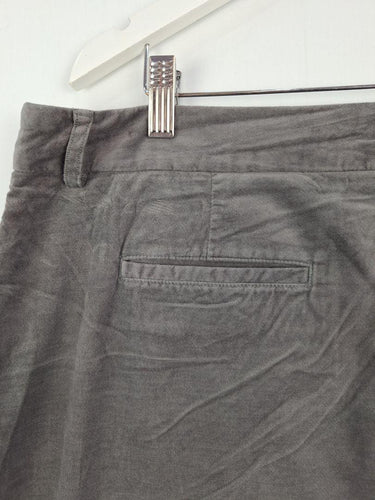 Sportscraft Grey Velvet Penvil Midi Skirt Size 18 by SwapUp-Online Second Hand Store-Online Thrift Store