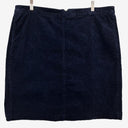 Navy Fine Corduroy Straight Mini Skirt Skirt Size 18 by SwapUp-Online Second Hand Store-Online Thrift Store