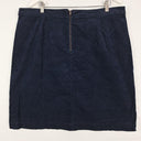 Navy Fine Corduroy Straight Mini Skirt Skirt Size 18 by SwapUp-Online Second Hand Store-Online Thrift Store