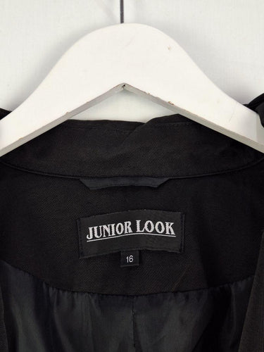 Junior Look Classic Piped Shiny Trench Coat Size 16 by SwapUp-Online Second Hand Store-Online Thrift Store