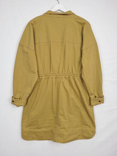 Shona Joy Khaki Anorak Drawstring Large Pocket Jacket Size 14 by SwapUp-Online Second Hand Store-Online Thrift Store