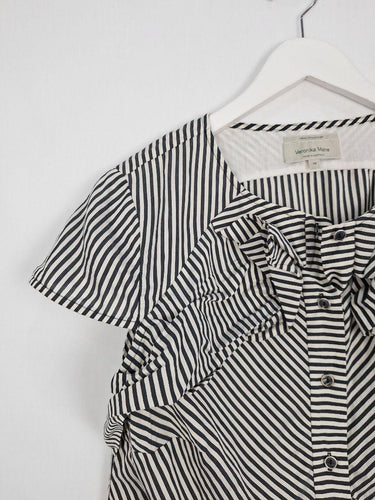 Veronika Maine Ruched Cap Sleeve Office Staple Top Size 16 by SwapUp-Online Second Hand Store-Online Thrift Store