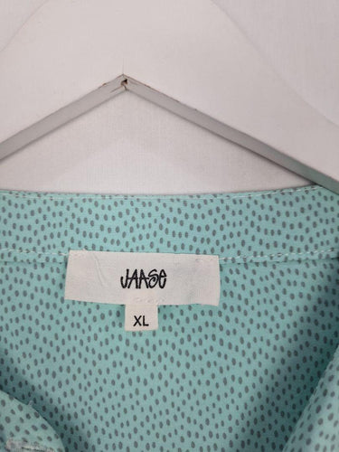 Jaase Aqua Palms Casual Blouse Size XL by SwapUp-Online Second Hand Store-Online Thrift Store