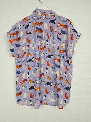 Origami Doll Mauve Cat Lovers Dress Size 16 by SwapUp-Online Second Hand Store-Online Thrift Store