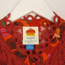 Anthropologie Crimson Lace Detailed Blouse Size XL by SwapUp-Online Second Hand Store-Online Thrift Store