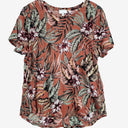 Witchery Clay Tropical Linen Top Size XL by SwapUp-Online Second Hand Store-Online Thrift Store