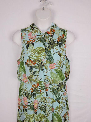 Witchery Tropical Button Up Midi Dress Size 16 by SwapUp-Online Second Hand Store-Online Thrift Store