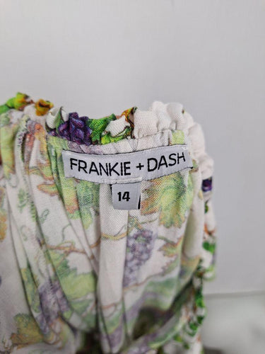 Frankie + Dash Breezy Gathered Vineyard Midi Dress Size 14 by SwapUp-Online Second Hand Store-Online Thrift Store