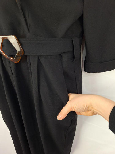 Sheike Elegant Tortoiseshell Double Breasted Jumpsuit Size 16 by SwapUp-Online Second Hand Store-Online Thrift Store